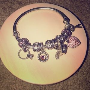 Brighton bangle bracelet with charms